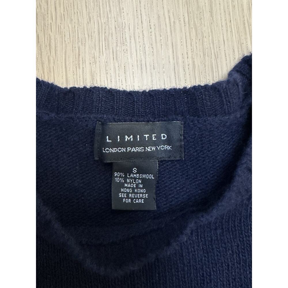 Limited London Paris New York Lambswool Sweater Long Sleeve Size Small 2653 - Picture 6 of 6
